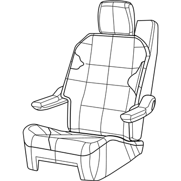 1ET121S3AA Mopar Rear Quad Seat Illustration 1 of 1