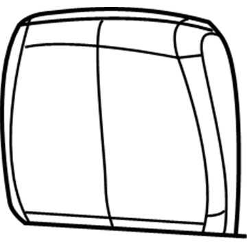 Mopar 1LX241D5AA Rear Headrest 1LX241D5AA Mopar Rear Headrest Illustration 1 of 1