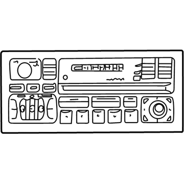 4704373AE Mopar Am/Fm With Cd And Equalizer Radio Illustration 1 of 1