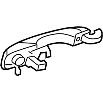 2010 Dodge Charger Door Handle - 1NJ56XWGAA