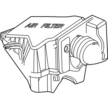 Mopar 5103288AA Air Cleaner Cover 5103288AA Mopar Air Cleaner Cover Illustration 1 of 1