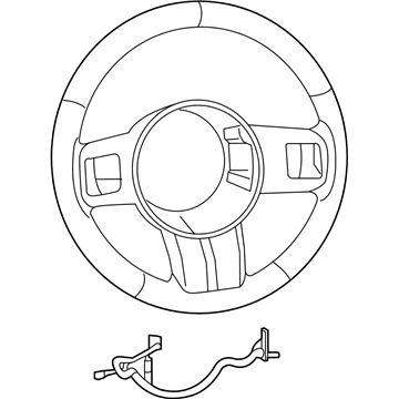 5SJ37DX9AA Mopar Steering Wheel Illustration 1 of 1
