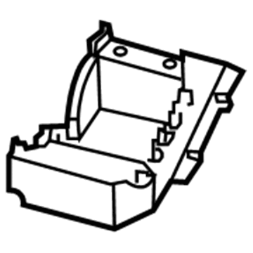 5143596AA Mopar Floor Console Bin Illustration 1 of 1