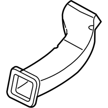 55197077AB Mopar Floor Console Duct Illustration 1 of 1
