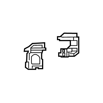 68403915AA Mopar Fog Lamp Bracket Illustration 1 of 1