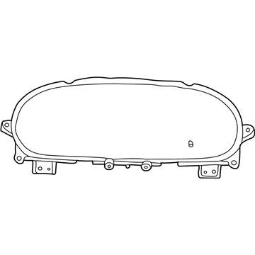 Mopar 5011735AA Instrument Cluster Mask 5011735AA Mopar Instrument Cluster Mask Illustration 1 of 1