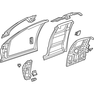 Mopar 4883908AJ Body Side Aperture Panel 4883908AJ Mopar Body Side Aperture Panel Illustration 1 of 1
