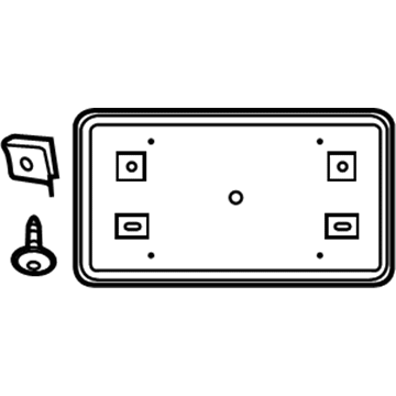 Jeep Compass License Plate - 68080575AA