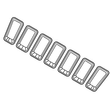 68109865AA Mopar Trim Ring-Radiator Grille Illustration 1 of 1