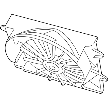 Jeep Commander Engine Cooling Fan - 55037969AB