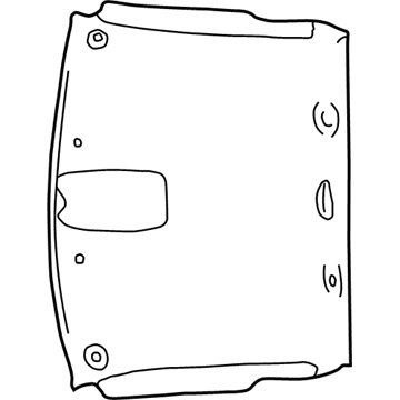 WF25TL2AA Mopar None Headliner Illustration 1 of 1