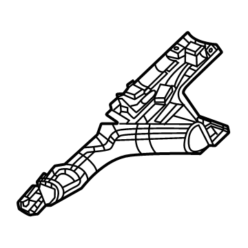 Mopar 6DD58TX7AE B Pillar Molding 6DD58TX7AE Mopar B Pillar Molding Illustration 1 of 1