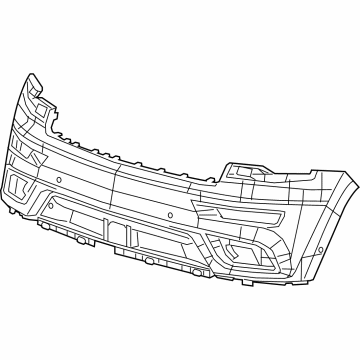68457078AA Mopar Front Upper Bumper Cover Illustration 1 of 1