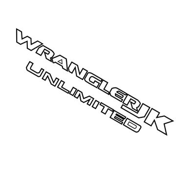 6PA97CA1AA Mopar Decal-Hood Side Illustration 1 of 1