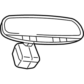 68032395AB Mopar Inside Rear View Mirror Illustration 1 of 1