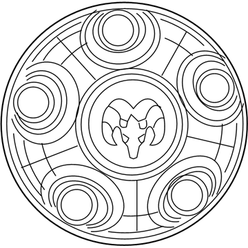 2017 Jeep Wrangler Wheel Cover - 1AH90S4AAD