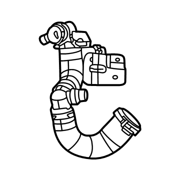 2024 Jeep Wrangler Radiator Hose - 68481136AD