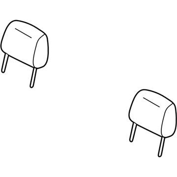 Mopar 1BN731L5AA Front Headrest 1BN731L5AA Mopar Front Headrest Illustration 1 of 1