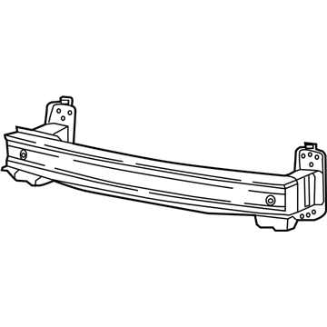 Mopar 68259588AA Front Bumper Beam 68259588AA Mopar Front Bumper Beam Illustration 1 of 1