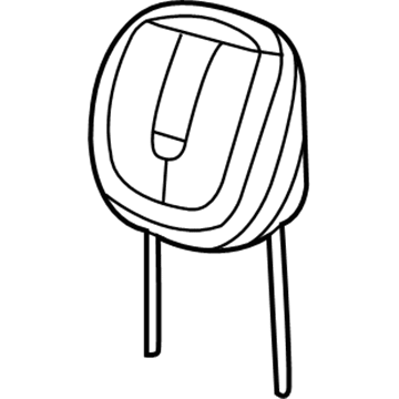 Mopar 5RP73HL1AA Front Headrest 5RP73HL1AA Mopar Front Headrest Illustration 1 of 1