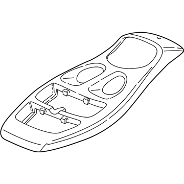 TE31TL2AA Mopar Overhead Console Housing Illustration 1 of 1
