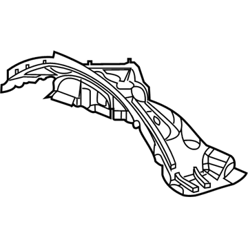 55176859AQ Mopar Shield-Front Inner Illustration 1 of 1
