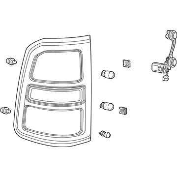 2020 Ram 1500 Tail Light - 55112989AE