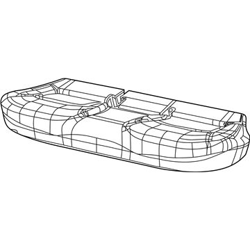 6GB53LR5AC Mopar Rear Seat Cushion Cover Illustration 1 of 1