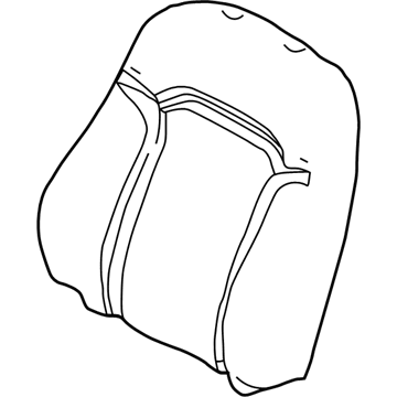 Mopar ZD931DVAA Front Seat Seat Back ZD931DVAA Mopar Front Seat Seat Back Illustration 1 of 1