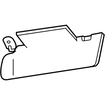 2009 Jeep Grand Cherokee Sun Visor - 1AK80BD1AA