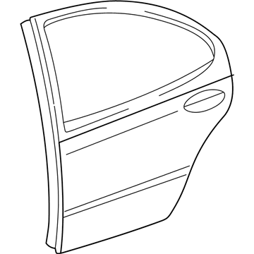 5003237AJ Mopar Rear Door Illustration 1 of 1