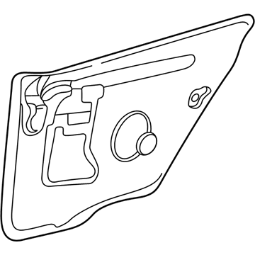 4780248AE Mopar Rear Door Shield Illustration 1 of 1