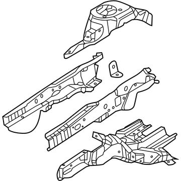 68105063AB Mopar Frame Front Rail Illustration 1 of 1