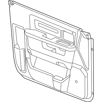 5NC511U7AA Mopar Panel-Front Door Trim Illustration 1 of 1