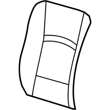 1SJ72XDVAA Mopar Front Seat Back Cover Illustration 1 of 1