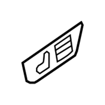 1NK94DK2AA Mopar Seat Latch Bezel Illustration 1 of 1