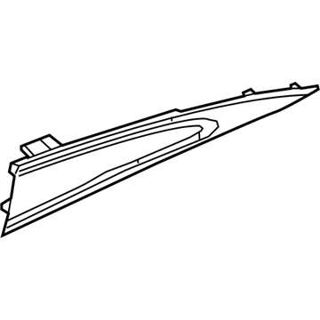 Mopar 1MC63BD3AD Floor Console Panel 1MC63BD3AD Mopar Floor Console Panel Illustration 1 of 1