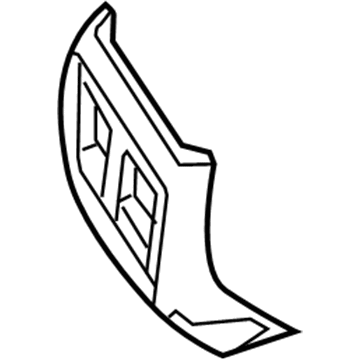 Mopar 1TL43HL1AA Console Panel 1TL43HL1AA Mopar Console Panel Illustration 1 of 1