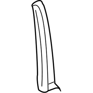 Mopar 4805327AD Front Door Molding 4805327AD Mopar Front Door Molding Illustration 1 of 1