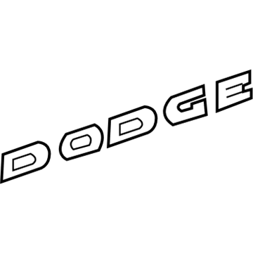 4805630AA Mopar NAMEPLATE-Dodge R/T Illustration 1 of 1