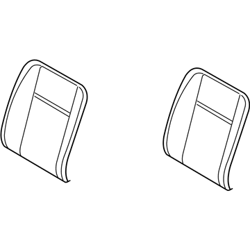 1FE911D5AA Mopar Front Seat Back Driver Cover Illustration 1 of 1