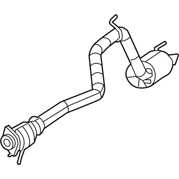 2009 Jeep Grand Cherokee Exhaust Pipe - 68001234AD