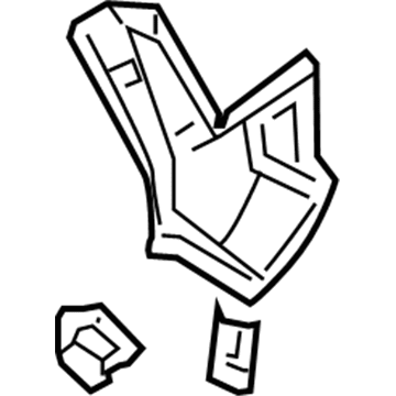 5115711AD Mopar REINFMNT-Quarter Panel Belt Bar Illustration 1 of 1