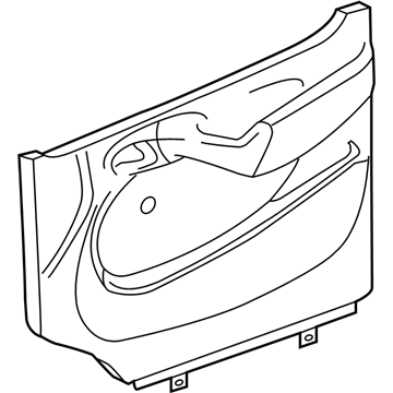 Mopar 5123742AA Front Door Trim Panel 5123742AA Mopar Front Door Trim Panel Illustration 1 of 1