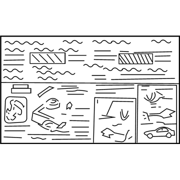 Mopar MR369739 Label-Jack Caution MR369739 Mopar Label-Jack Caution Illustration 1 of 1