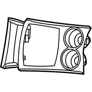 1QE83DX9AA Mopar Bezel-Console SHIFTER Illustration 1 of 1