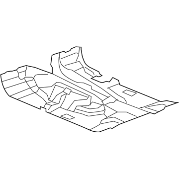 1BU78DK7AD Mopar Front Floor Carpet Illustration 1 of 1