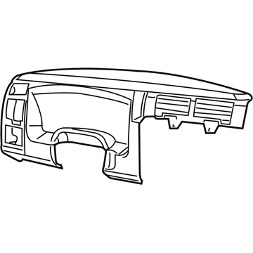 1CZ68ZJ8AA Mopar Instrument Cluster Bezel Illustration 1 of 1
