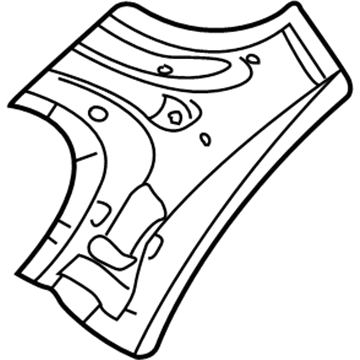 4814845AD Mopar Quarter Inner Panel Illustration 1 of 1