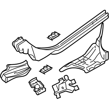 4814701AC Mopar Rail-Front Side Rail Rear Illustration 1 of 1